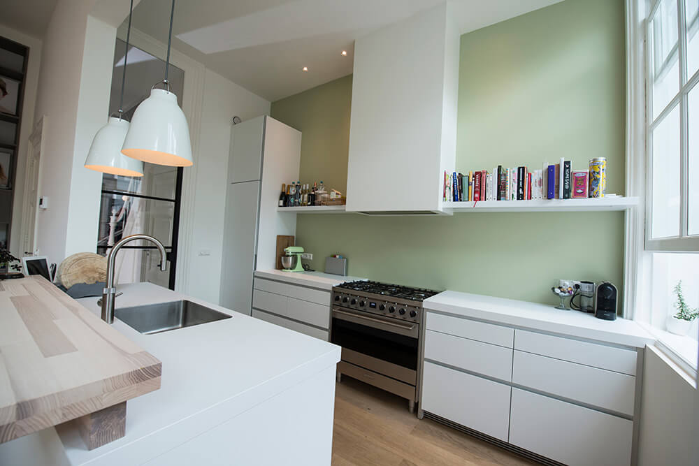 Uitbouw en renovatie · Bilderdijkstraat Leiden - uitbreiding door CJ de Boer