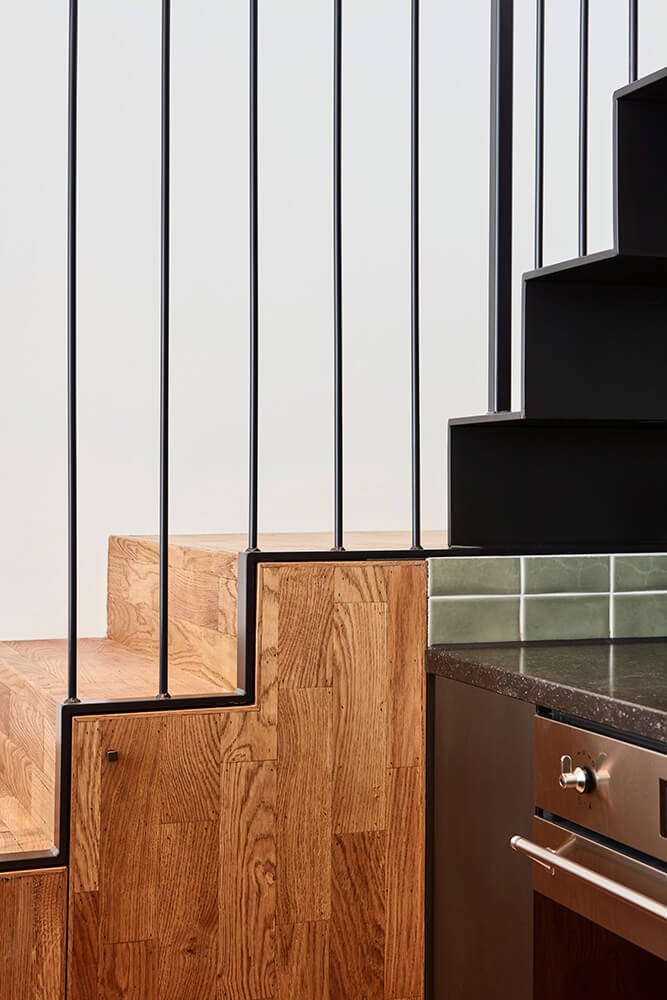 Transformatie fabriekshal tot 2 luxe woningen · Sint-Willibrordusstraat Amsterdam - transformatie door CJ de Boer